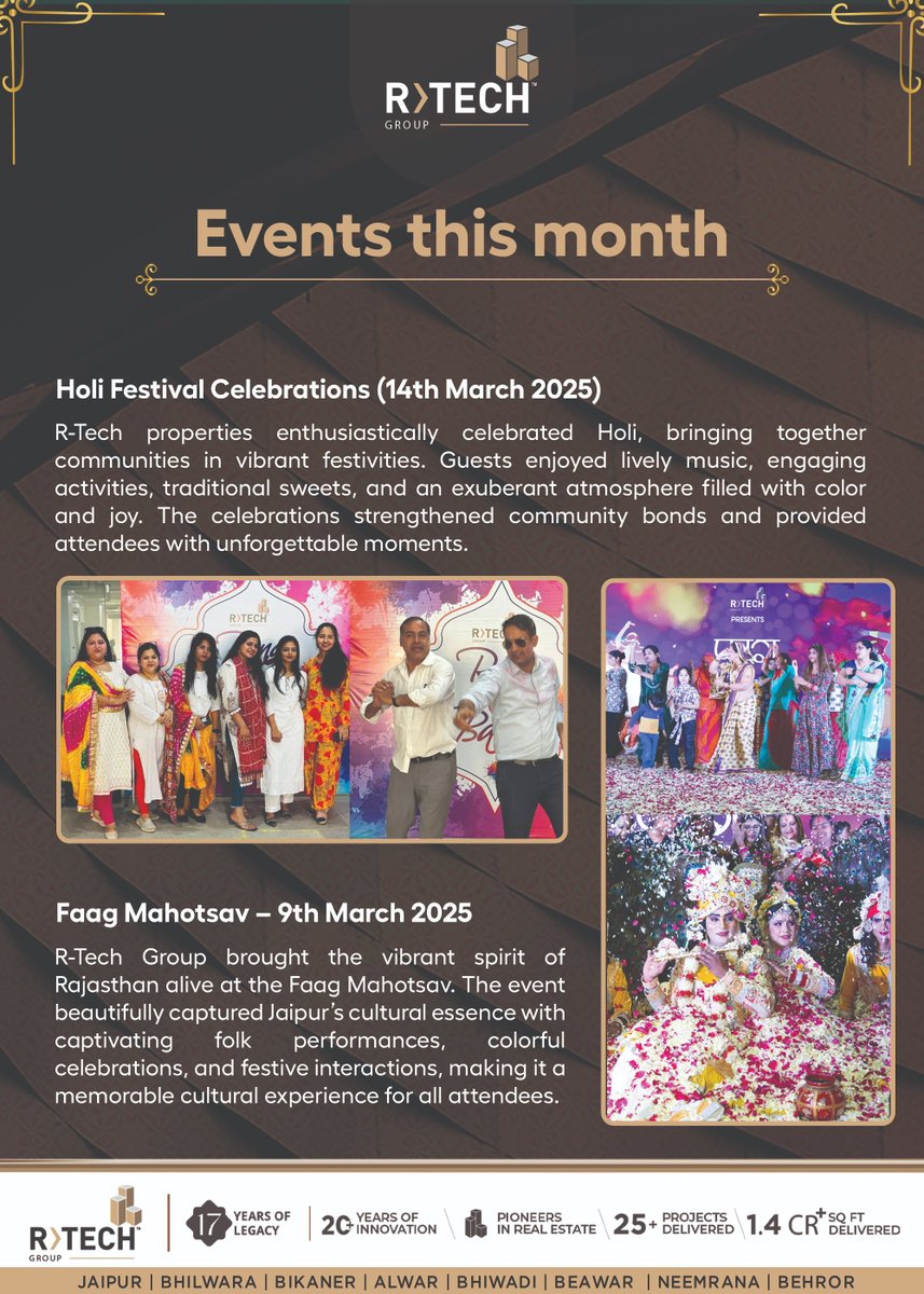rtech_group's tweet image. Hot off the press! Check out our March Newsletter for the latest updates and insights.
Stay informed, stay inspired — don’t miss this month’s highlights!

#Rtechgroup #Commercial #Newsletter #march #Monthupdate #update #investment #Jaipurupdate #markettrend2025 #explore