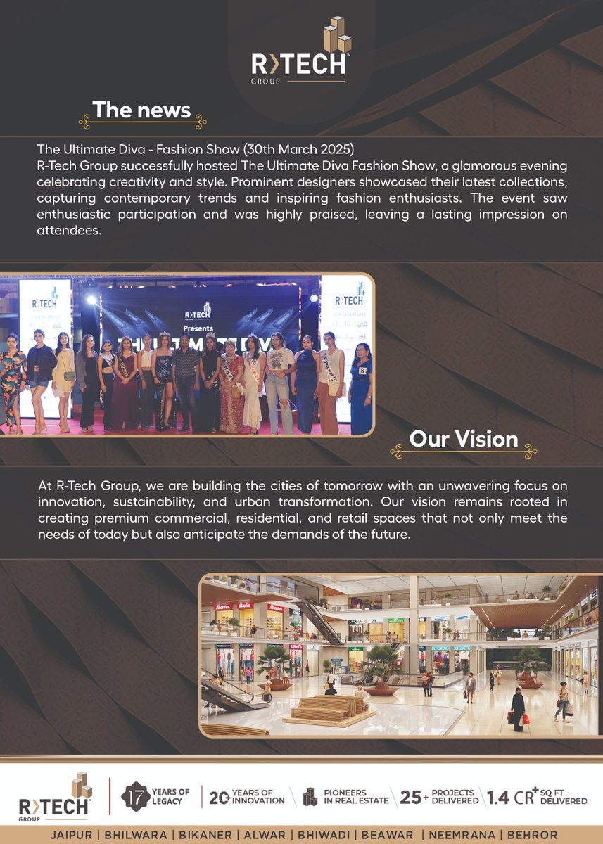 rtech_group's tweet image. Hot off the press! Check out our March Newsletter for the latest updates and insights.
Stay informed, stay inspired — don’t miss this month’s highlights!

#Rtechgroup #Commercial #Newsletter #march #Monthupdate #update #investment #Jaipurupdate #markettrend2025 #explore