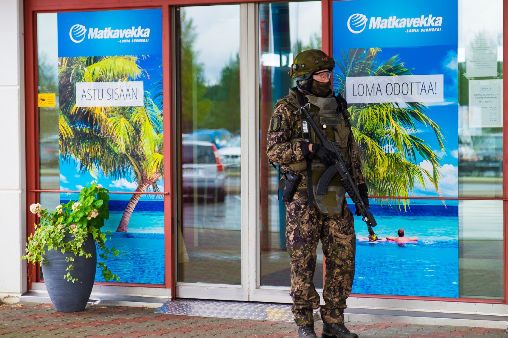 Soldat tanskien dans Anapol, juillet 2013