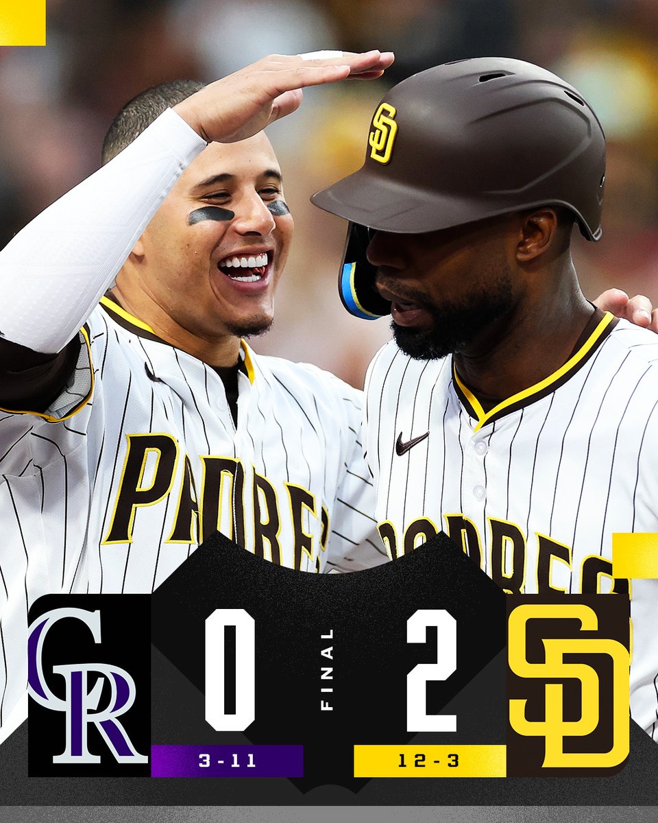 MLB's tweet image. The @Padres remain unbeaten at home!