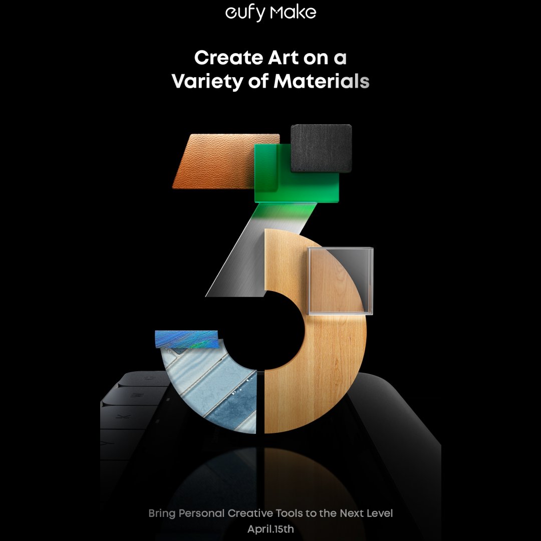 eufyMake's tweet image. ✨ Bring your ideas to life on almost any surface. Get ready to revolutionize your creativity on April 15th.

#eufyMake #MakeItReal #CreativeTools #MakeAnythingYourCanvas