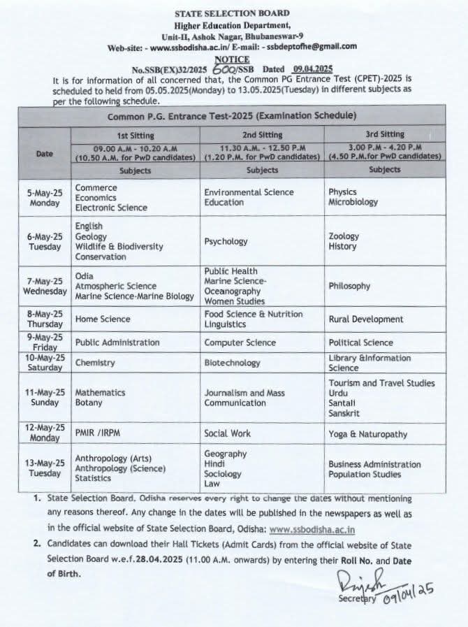Date announced for Common PG Entrance Test for Admission in to State Universities .

#EducationNews