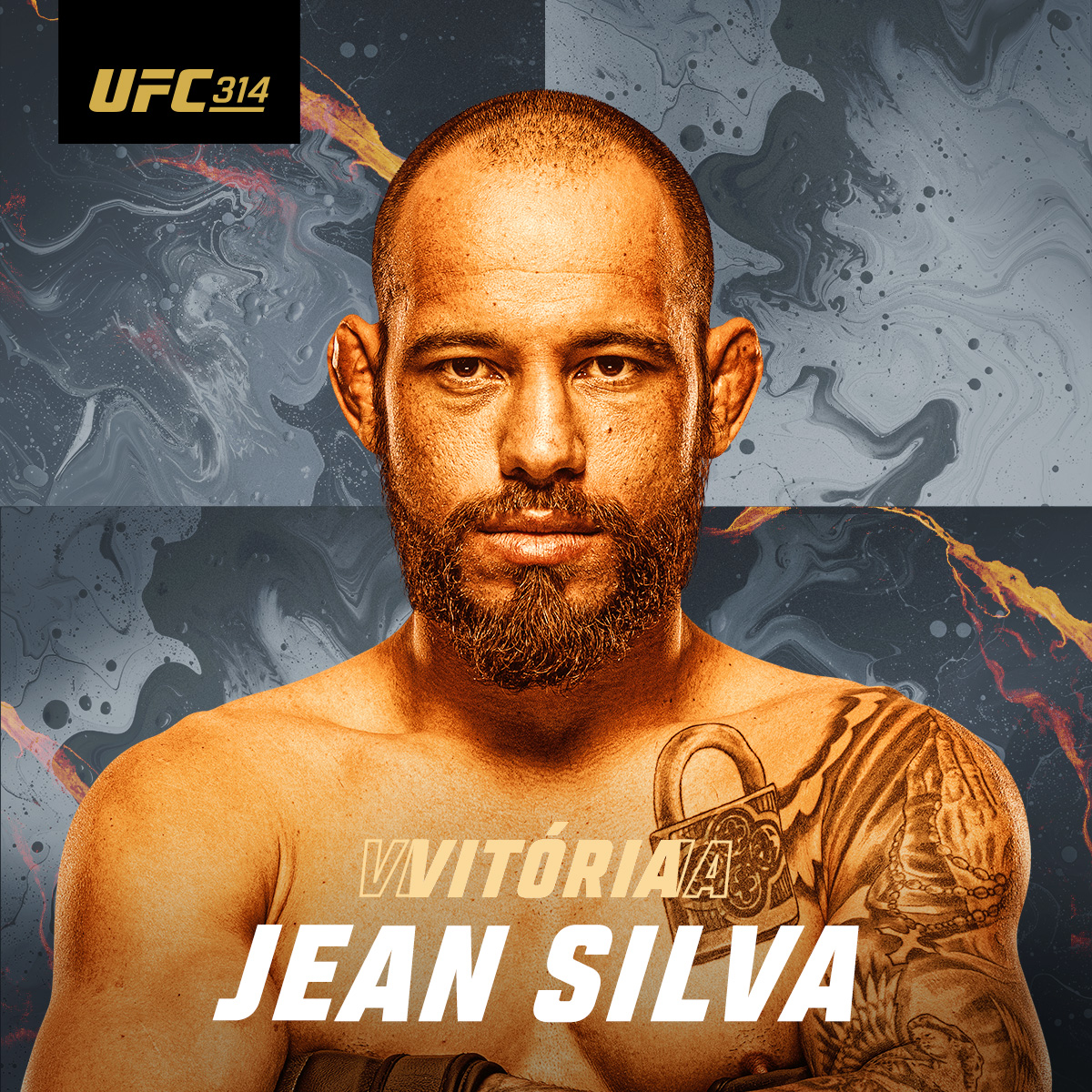 UFCBrasil's tweet photo. SOLTA OS CACHORROS! 

Vitória de 🇧🇷 @JeanSilvaMMA96 por finalização no #UFC314! 

[ Assista ao vivo no @UFCFightPassBR ] https://t.co/MXvthn7Htf