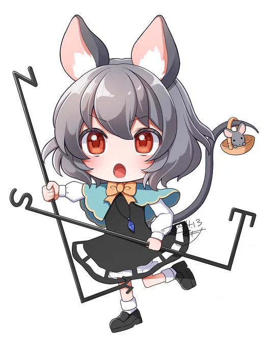 改めましてご依頼で描かせていただいた東方の聖白蓮、寅丸星、ナズーリンです!東方描くの久々で楽しかった! 