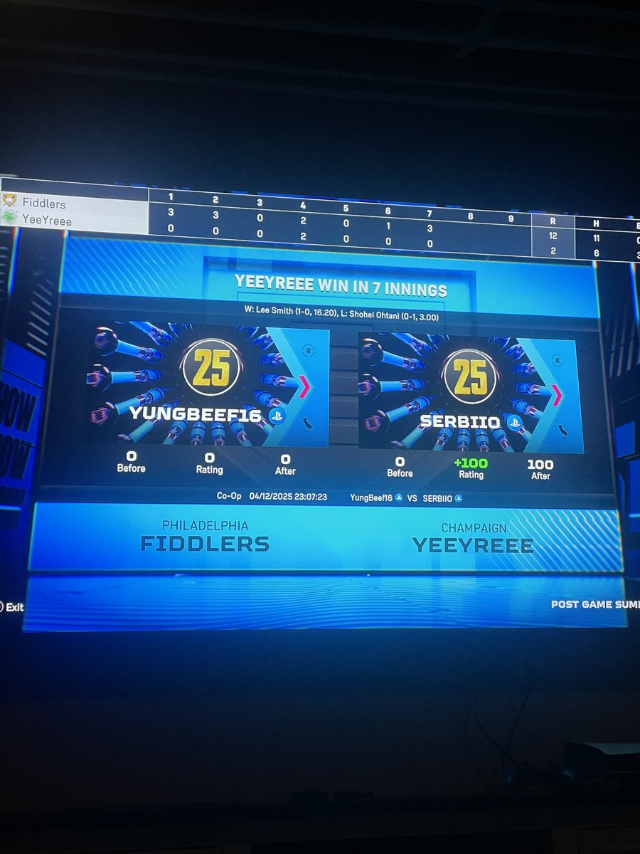Zach_Culp60's tweet photo. @MLBTheShow punishing me for my opponent quitting after getting stomped https://t.co/SEptKdVh9L