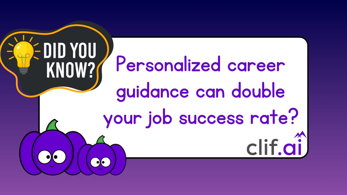 ClifAINY's tweet photo. Your mindset, skills, and passion matter more than ever.
At #CLIFAI, we help you unlock your true potential.
Try Now - https://t.co/is82eS7Uhg
#CareerTips #Networking #CLIF #Career #CareerGuidance #CareerGrowth #BestAIStartup #BestAICompany #Learning #Upskill #DidYouKnow https://t.co/OTIdNcZcuK