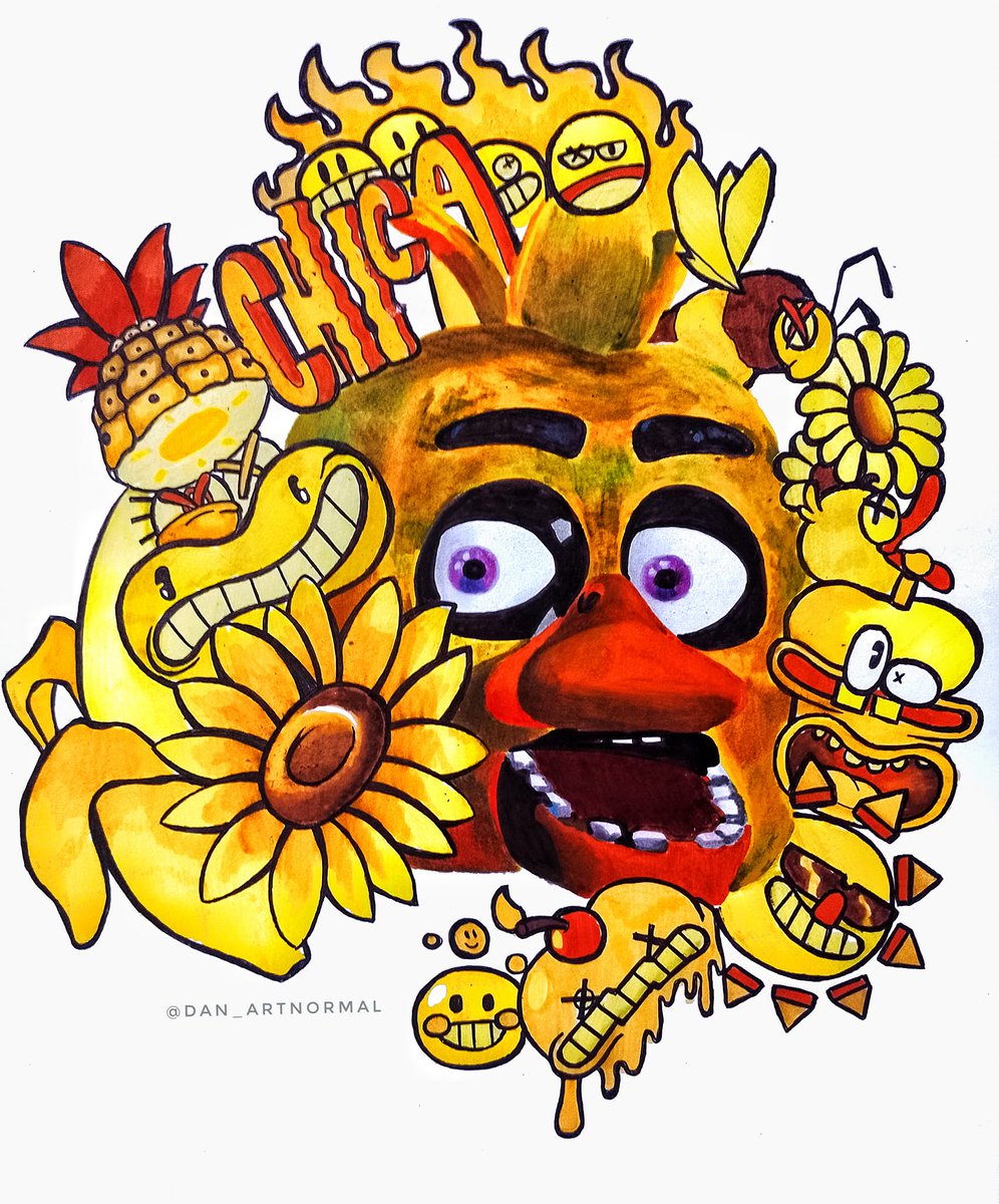 DanAnormal's tweet photo. Well, here you have the 4 original animatronics in the "doodle" style, tell me, who you want to see next in this style?
Let me know... 🎨

#art #fnafart https://t.co/I8X3W1pgiV