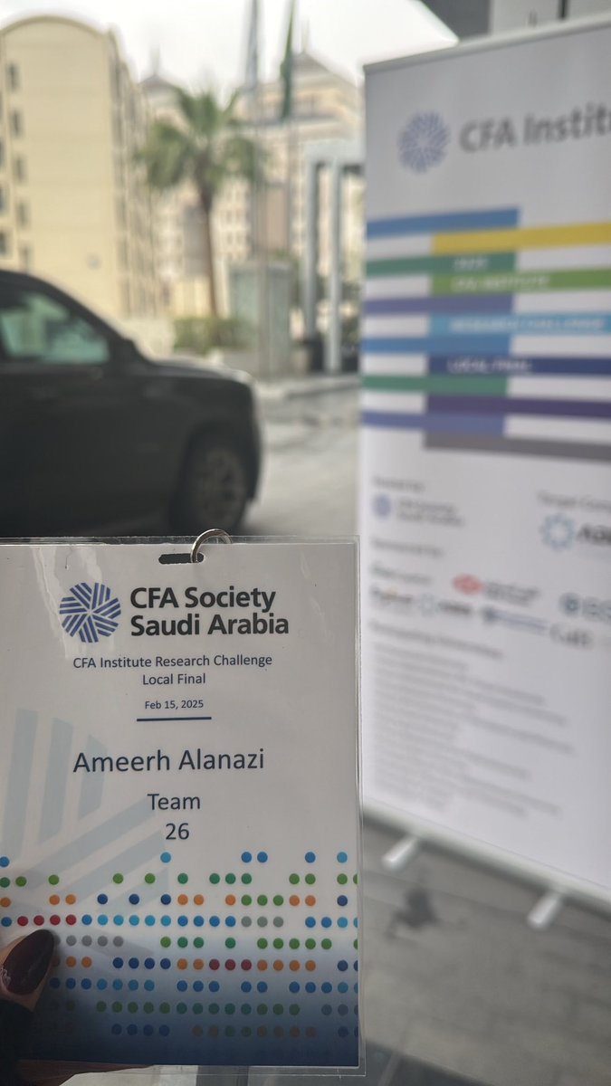 piipy__'s tweet photo. يسعدني أننا وصلنا إلى الدور نصف النهائي في تحدي أبحاث المحلل المالي المعتمد بتنظيم CFA Society Saudi Arabia.
من التجارب اللي أعتز فيها وأضافت لي كثير، الحمدلله على التمام والختام🎉🙏🏼 . https://t.co/LFdaVoVEW8