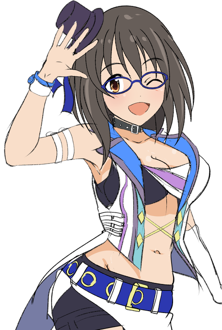 こちらのポーズ参考に大きく膨らませてみました 