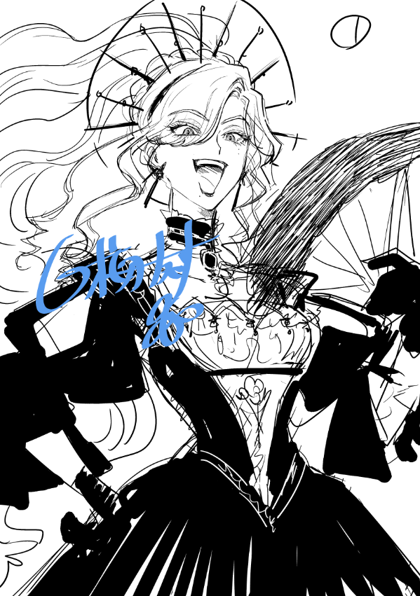 イラスト仕事の没案～!
やはり悪い顔の女子を描くのは楽しいね 