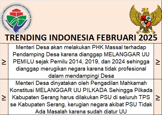 #PendampingDesaMenuntutKeadilan 
#PendampingDesaMenuntutKeadilan 
Kebijakan Yandri dan kroninya tdk sesuai Peraturan yg telah ada di Kemendesa,evaluasi Pendamping desa tdk mengikuti Kepmen 143
Yandri dan Agustomi offside❌