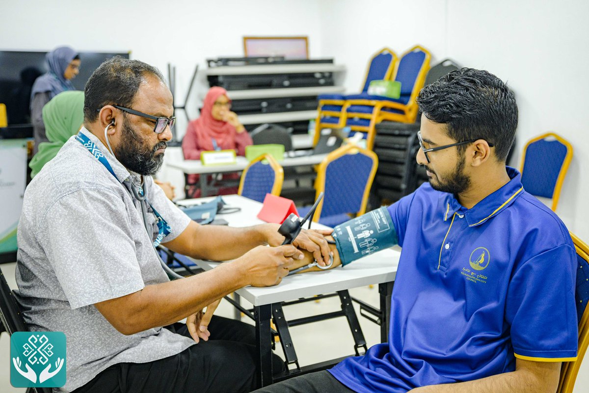 KRHmv's tweet photo. Public Health Unit staff conducted a health screening for the @kfcitycouncil and @TeamFenaka staff based in Kulhudhuffushi City as part of the World Health Day 2025 activities. The participants were provided with health education based on their screening results.

@MoHmv 
@governmentmv 
@presidencymv