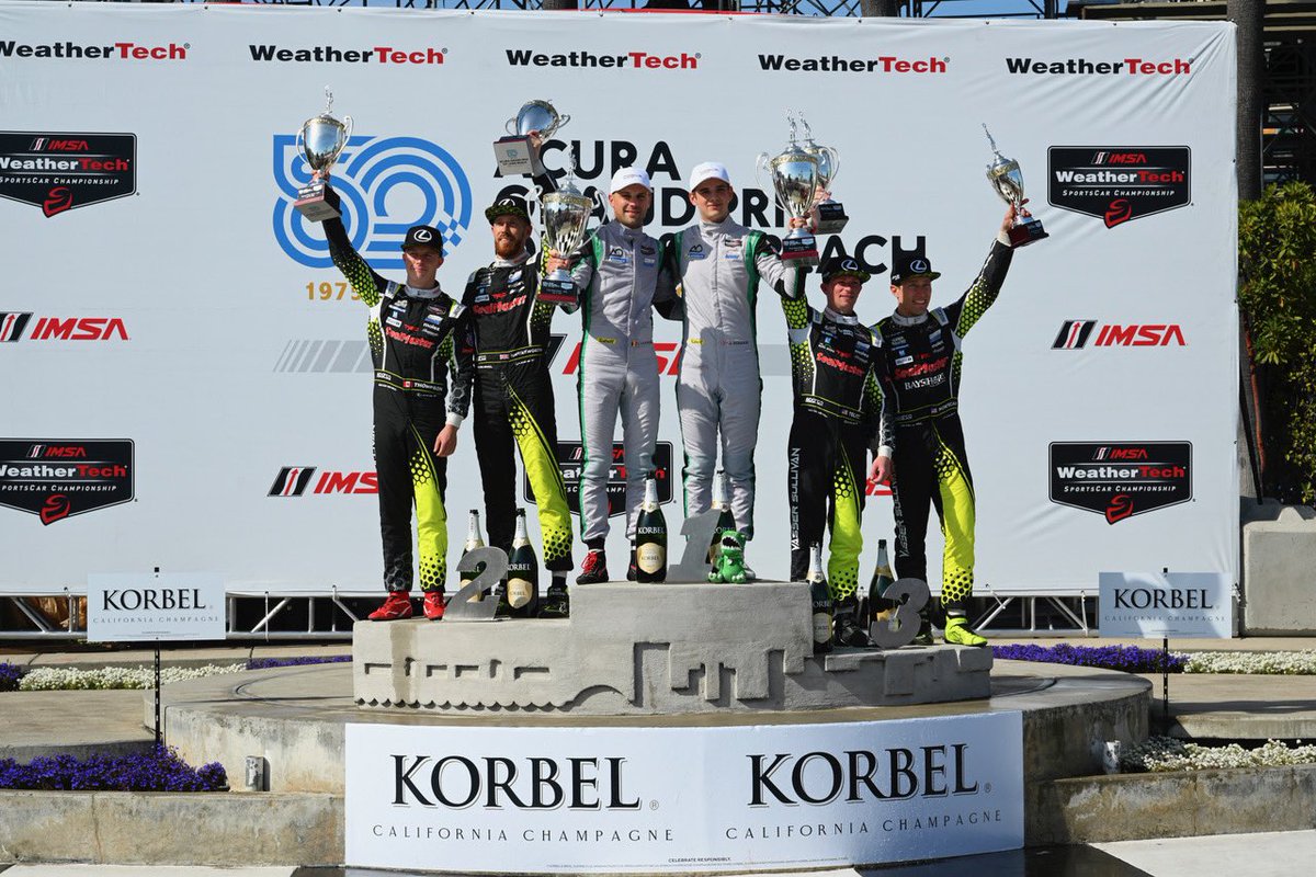 Leaving the #LongBeachGP with 2 pieces of hardware! #LexusRacing #IMSA