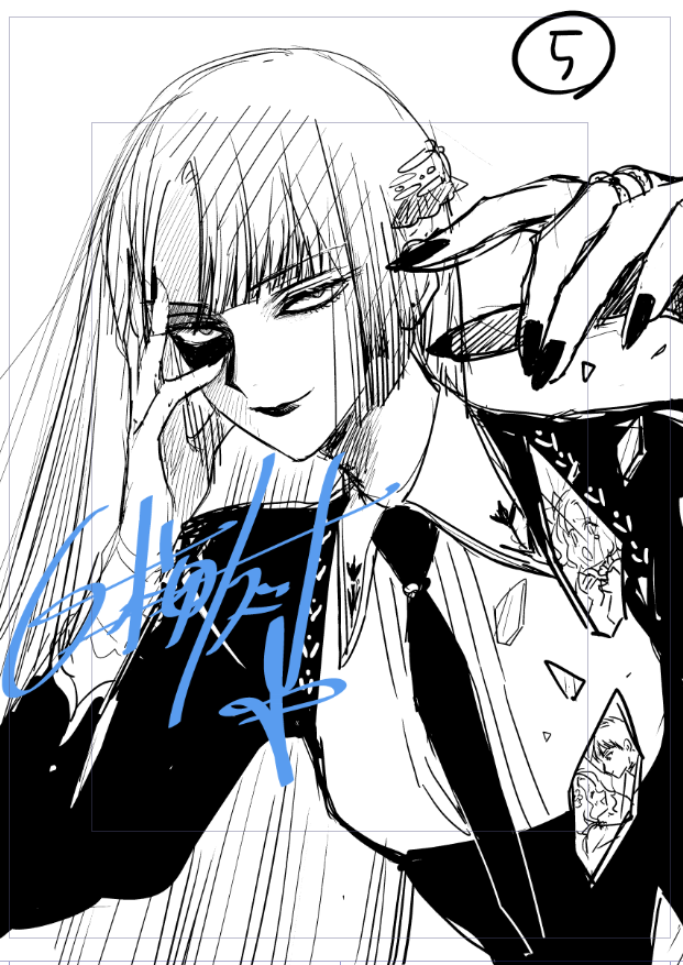 イラスト仕事の没案～!
やはり悪い顔の女子を描くのは楽しいね 