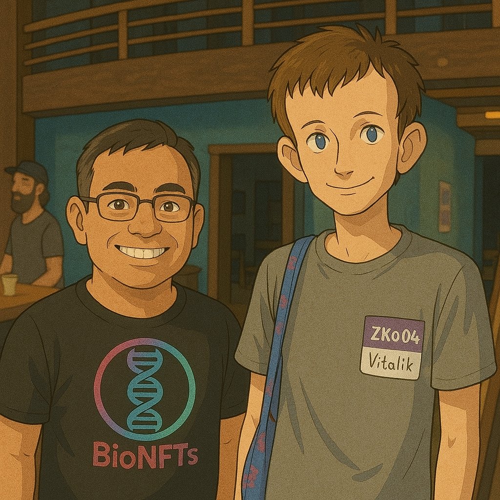 Decentralized DNA 🧬 ownership began in 2018 with @GenoBank_io 

— Thanks <a href="/VitalikButerin/">vitalik.eth</a> 

BioNFTs = ꧁BioIP꧂

Ethereum was the first home for Biosample NFTs.

dna.genobank.app

#BioNFTs #DeSci #Web3 #OwnYourDNA #Story