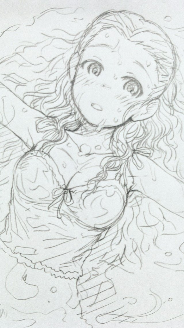 何故か定期的に描きたくなるびしょ濡れ関ちゃんのらくがき 