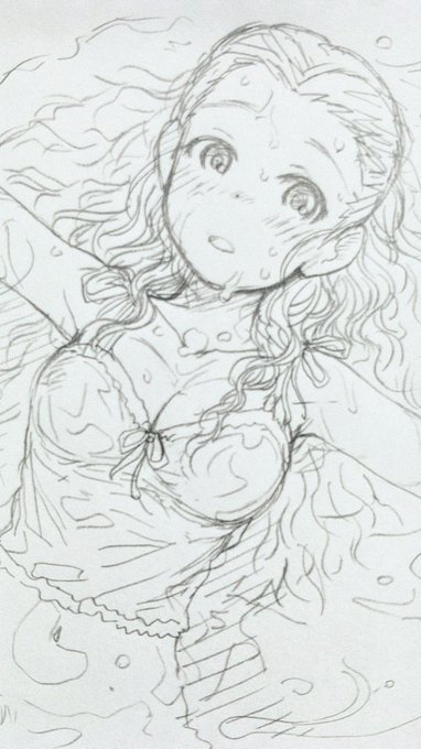 何故か定期的に描きたくなるびしょ濡れ関ちゃんのらくがき 