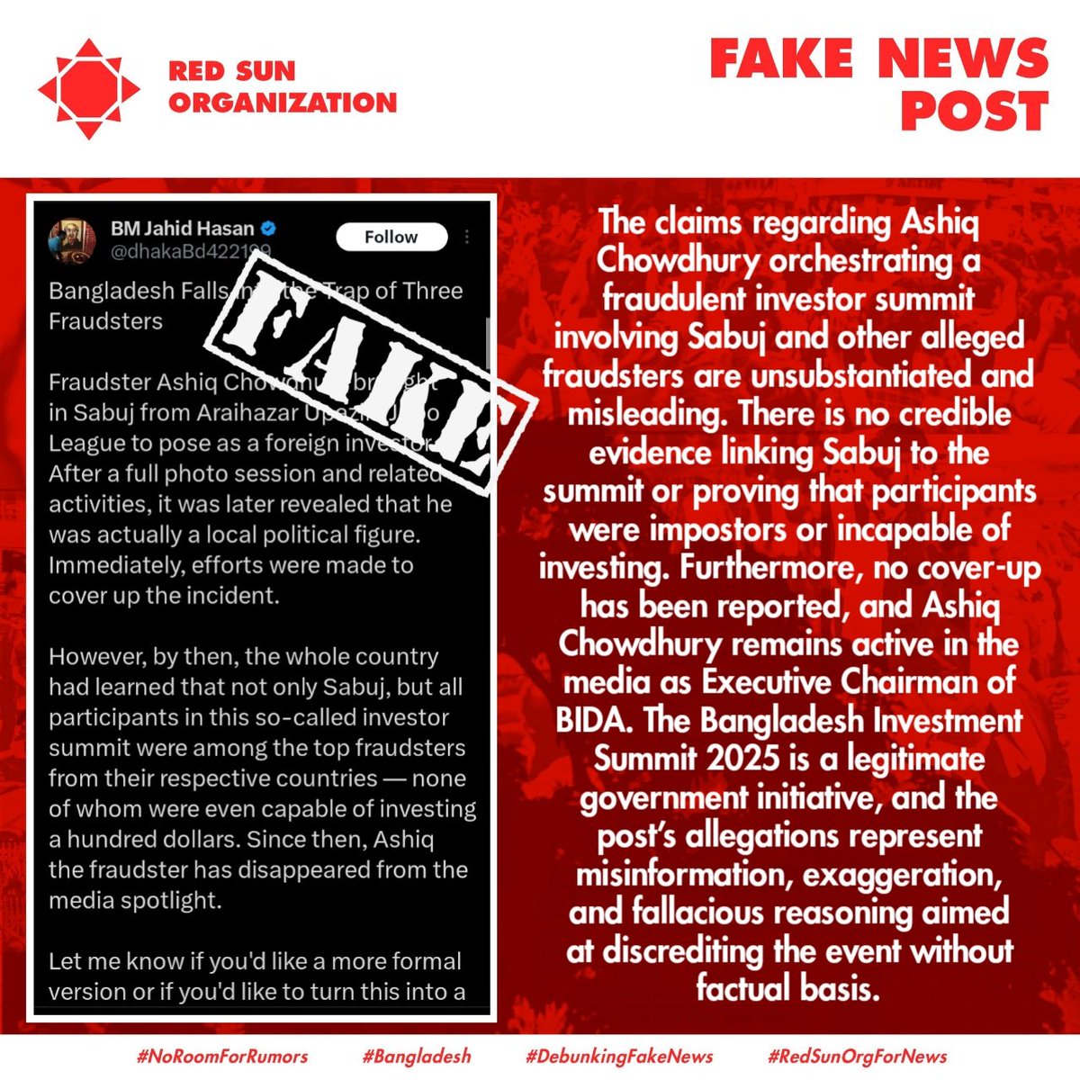 Red_Sun_Org's tweet photo. #StopSpreadingRumors https://t.co/mcyHmyd5Xk