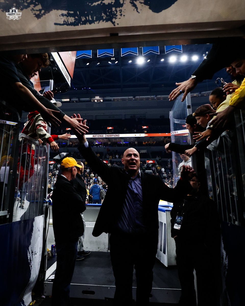 NCAA Ice Hockey (@ncaaicehockey) on Twitter photo Coach <a href="/patfersch/">Pat Ferschweiler</a> sure ended the weekend on a high note 🎶
#MFrozenFour x <a href="/WMUHockey/">WMU Hockey</a> Coach <a href="/patfersch/">Pat Ferschweiler</a> sure ended the weekend on a high note 🎶
#MFrozenFour x <a href="/WMUHockey/">WMU Hockey</a>