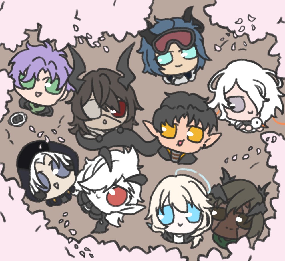 suisuo_'s tweet photo. @niaruuna @mayun_iki @yufaet @FishyCreations @savipieta @Anser_bLUe @liinhk_4 @captaincowhat i miss you a lot but words can't describe the emotions, so i put my feelings into a picture❤️ take good care of yourself this spring and let's walk toward the future with a bright smile! https://t.co/QaZ6TOp9Ir