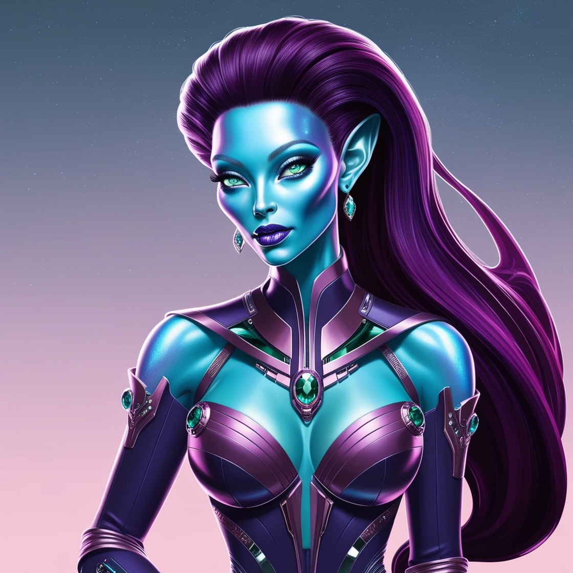 Prompt_Alchemy's tweet photo. QT your Sci-Fi Characters. Made with #leonardoai https://t.co/WQt9Ya4Kjw