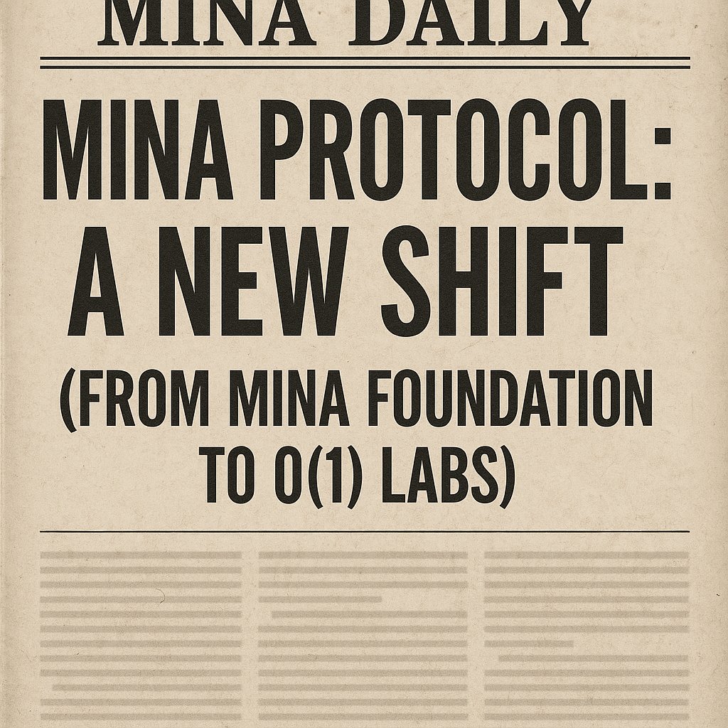 "Those who accomplish great things pay attention to the little things."
— African Proverb
<a href="/MinaProtocol/">Mina Protocol (httpz) 🪶</a> is undergoing a quiet, deliberate transformation.

Every part of the ecosystem is being upgraded layer by layer echoing the Ship of Theseus: each component is renewed, but the