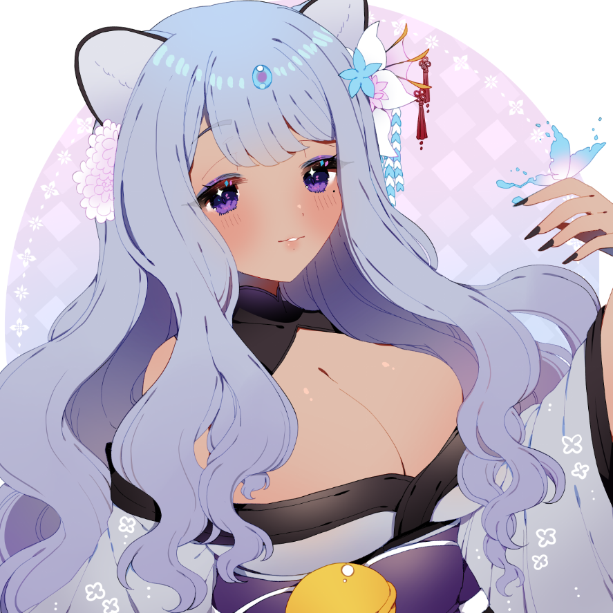 「 」|aurora ꒰ঌ🤍໒꒱ vtuber 🌙🐉のイラスト