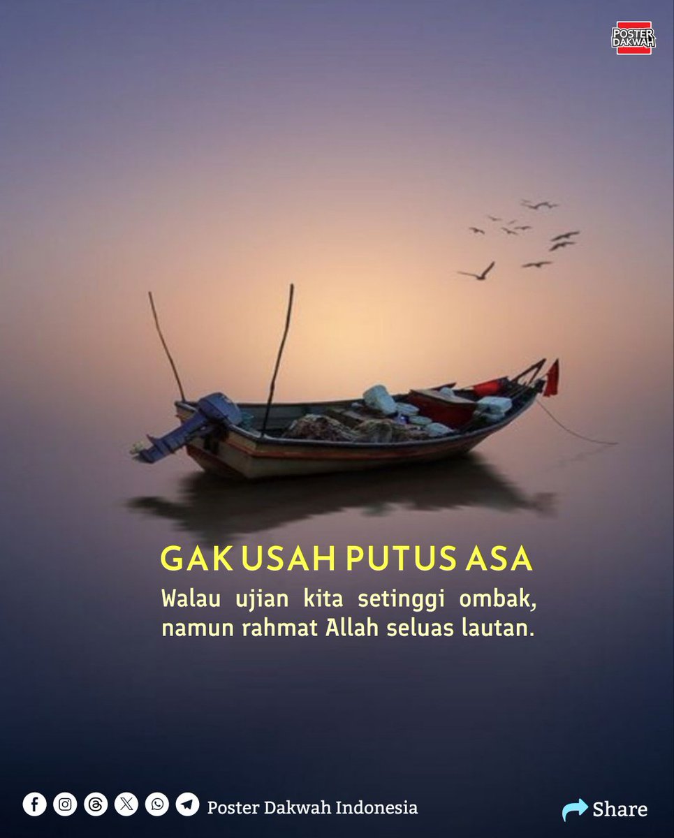 dakwah_poster's tweet photo. GAK USAH PUTUS ASA
#putusasa
#rahmatallahluas https://t.co/gMHVQNwk3o