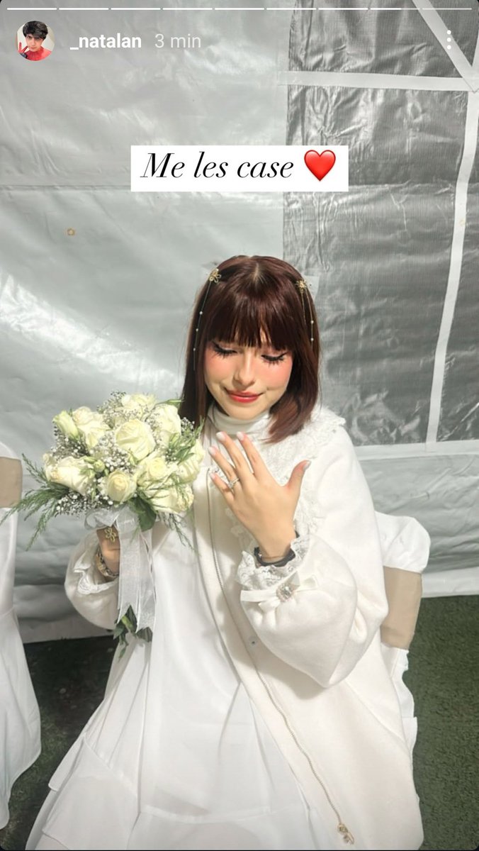 "Natalan"

Por las fotos que él y Tiara compartieron en Instagram, anunciando su matrimonio.