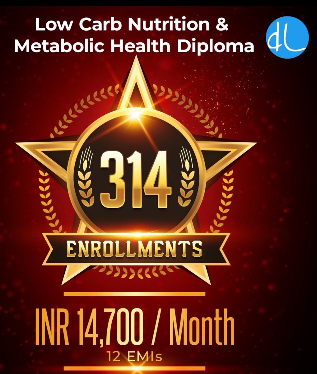 Uncovers the root cause of diseases.
Join The best and biggest Low Carb Nutrition &amp; Metabolic Health Diploma Course today.
WA 9386835147