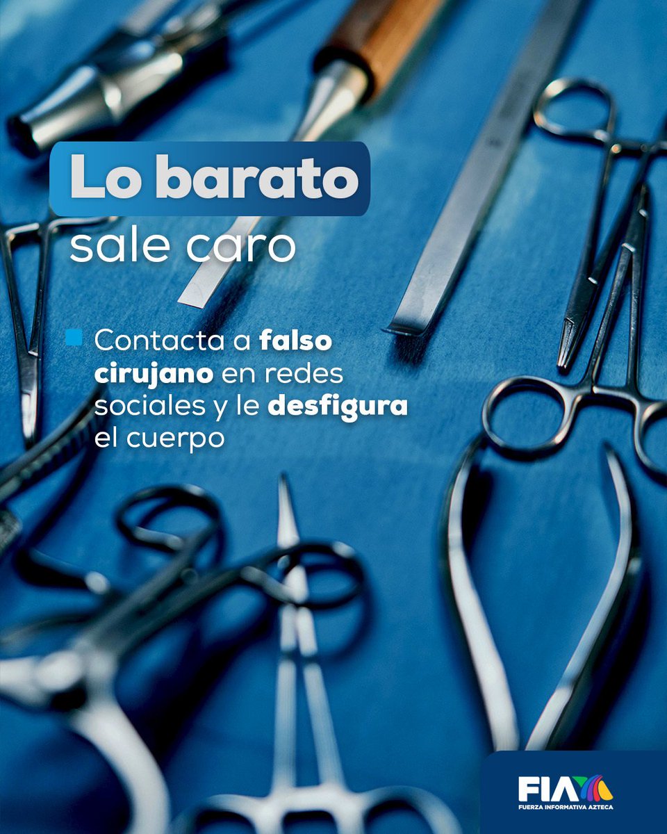 alvarez_armando's tweet photo. Detienen a falso #cirujano por #operar sin licencia y #desfigurar a #paciente que lo contactó por redes sociales.
Le causó graves #daños ignorando complicaciones
https://t.co/hnIZvQC9nj https://t.co/3wZd2xkiT0