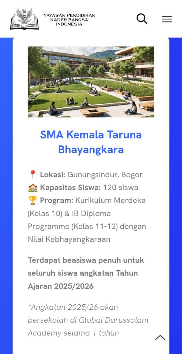 FadelaUlani's tweet photo. Ingin masa depan yang penuh prestasi dan jiwa kepemimpinan yang kuat? Pilih #SekolahTarunaBhayangkara, tempat terbaik untuk menempa mental tangguh dan membentuk karakter unggul,dan siap Cetak Generasi Emas yang akan membawa perubahan positif bagi bangsa! https://t.co/7t4bBcTRjn