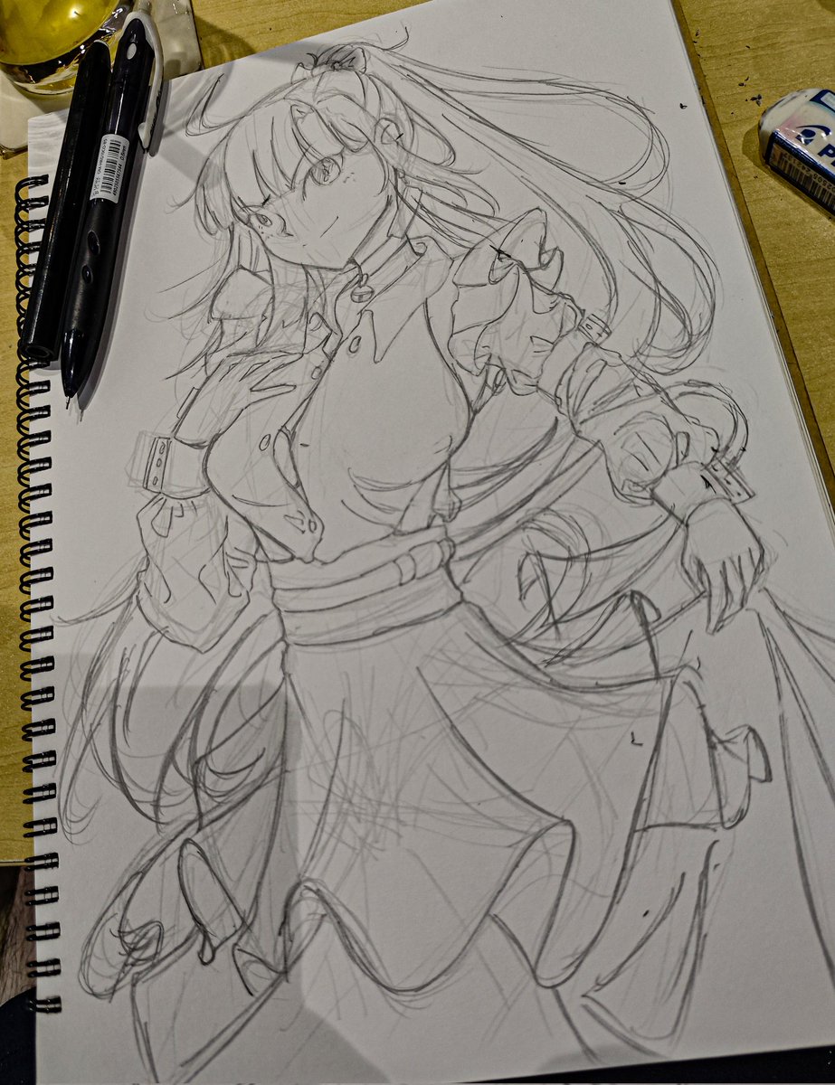 Maple_Kandle's tweet photo. Some art after a tiring study sessions

#AnimeArt 
#artmoots 
#maidoutfit https://t.co/fc1hohfglr