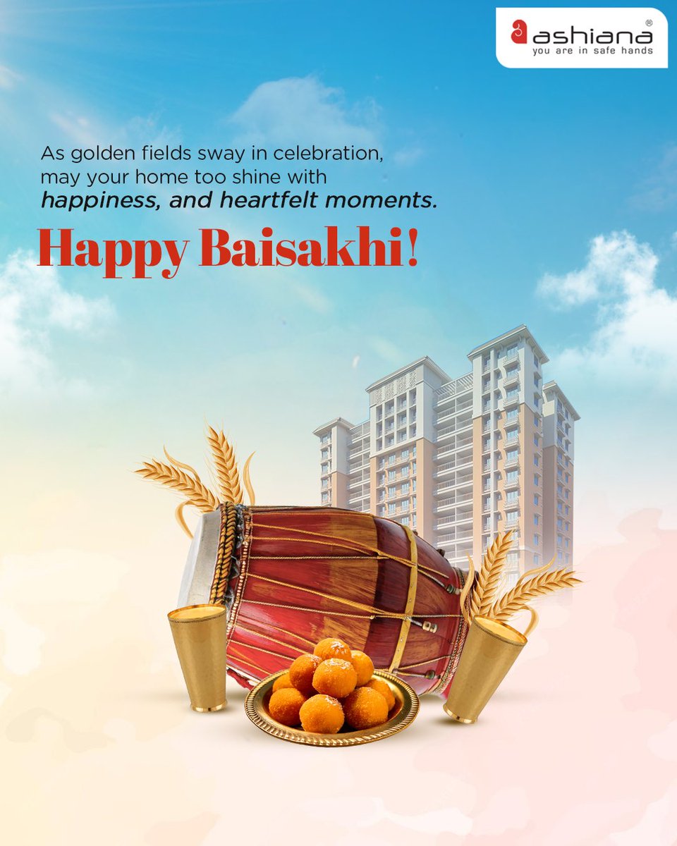 May this Baisakhi bring new beginnings, prosperity, and joy to your home and heart.
Celebrate the harvest of happiness with Ashiana Housing, where every home is built with care and community.

#happybaisakhi #AshianaHousing #FestivalOfHarvest #baisakhi #homeforall