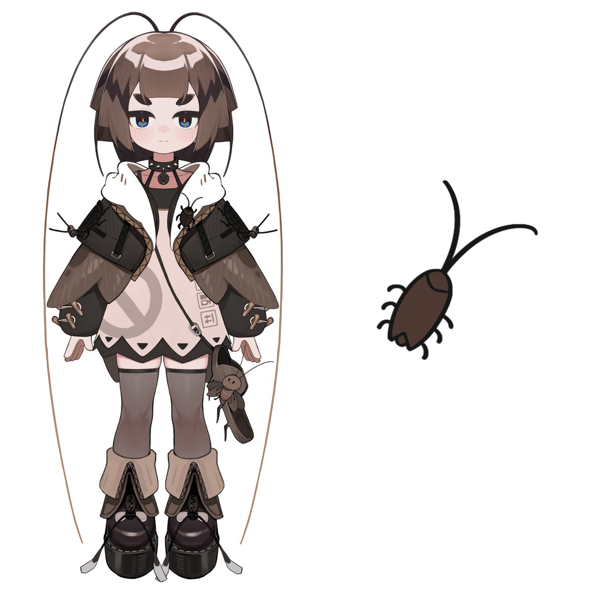 ¡Oh, sí! Si alguien quiere regalarme un dibujito, o simplemente tiene gran interés en las cucarachas, acá tienen mi forma completa ٩(ˊᗜˋ*)و ♡

...Ambas

#VtuberES