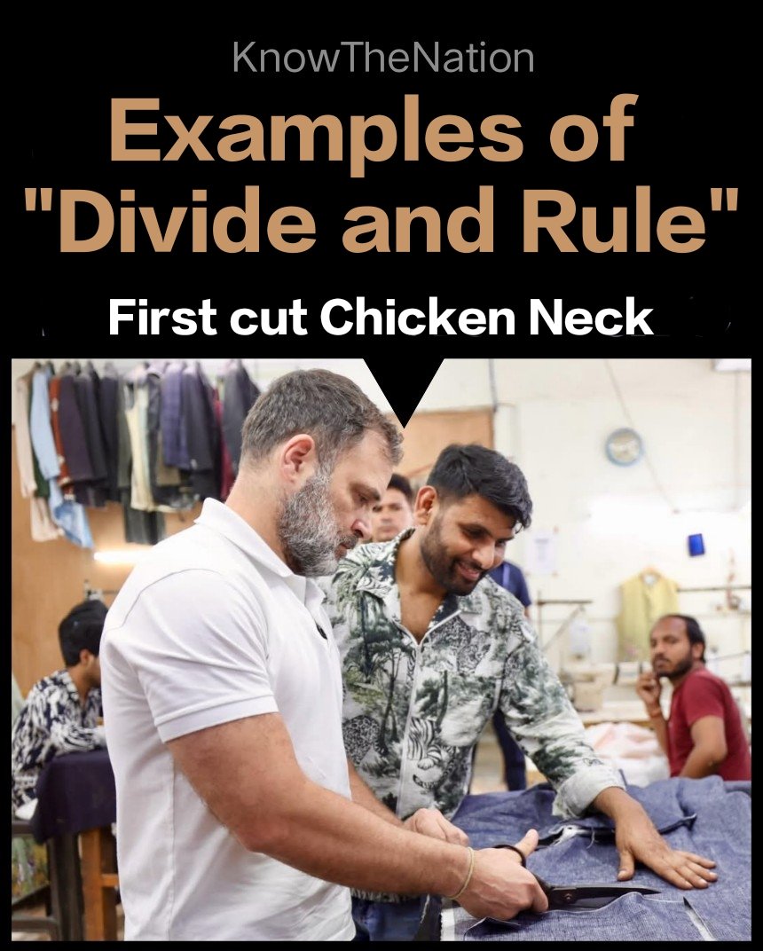knowthenation's tweet image. Examples of Divide and Rule!
#RahuGandhi #DivideAndRule #CongressAntiHindu #CongressMuktBharat