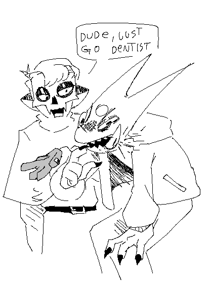 crimson_skelo's tweet photo. Rotten tooth strikes back https://t.co/H7vIR9i6Ex