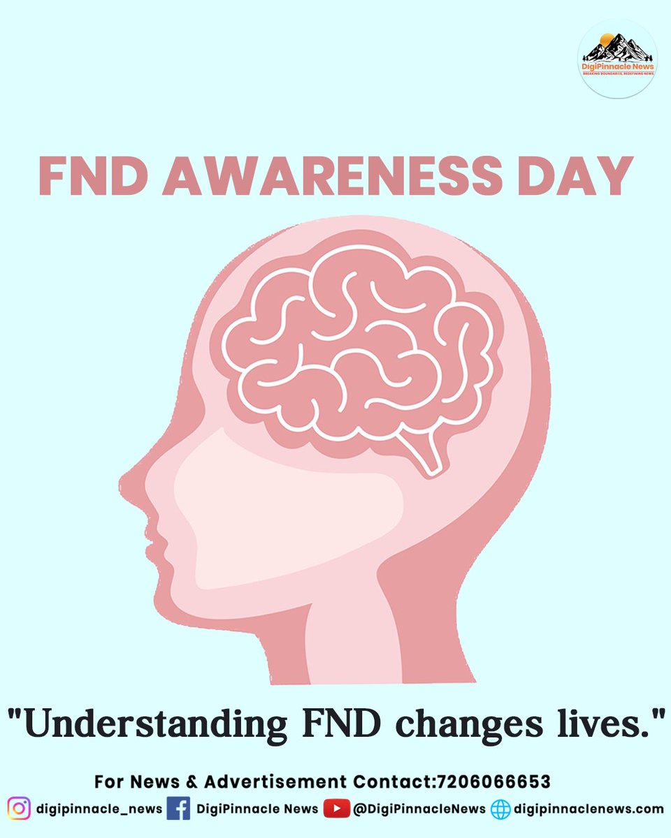 indu362's tweet photo. 🧠 Your brain is talking. Are we listening?
Today on #FNDAwarenessDay, let's shed light on Functional Neurological Disorder — a silent struggle for many.
💬 Understanding FND isn't just empathy; it's empowerment.
#FND #BrainHealth #MentalHealthMatters #DigiPinnacleNews https://t.co/FmbPrhl1Qv