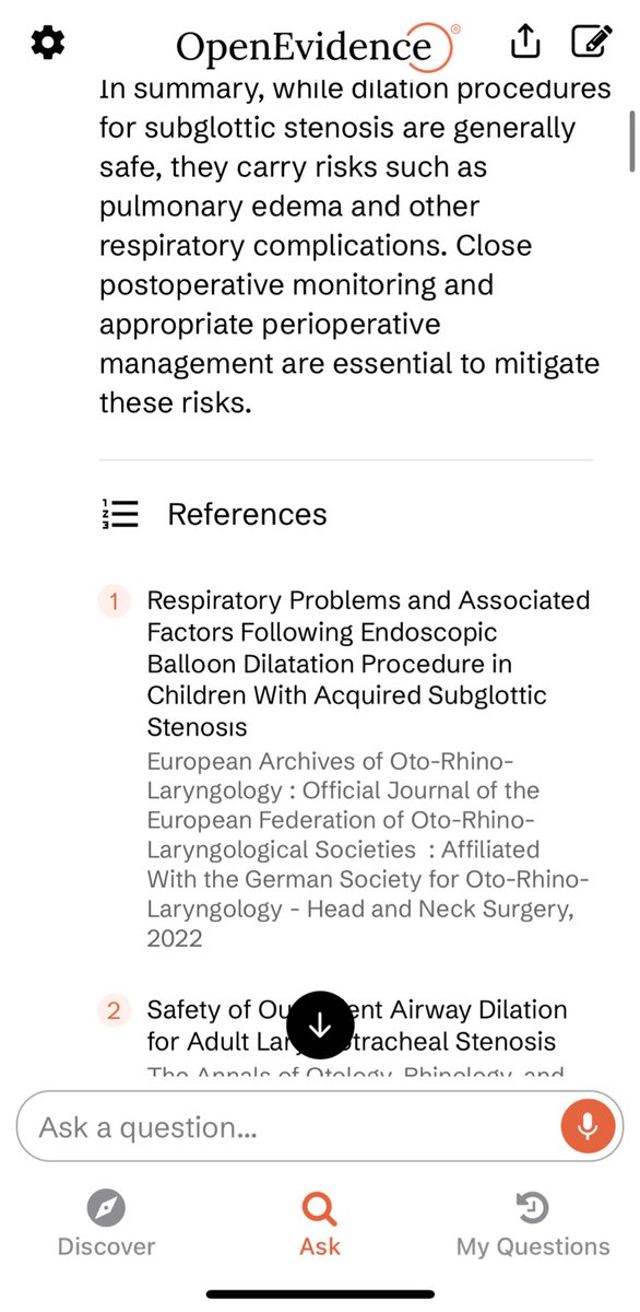 لو كنت تشتغل بالقطاع الصحي وتحب تعتمد على أدلة علمية حديثة في قراراتك،
أنصحك تحمل تطبيق Open Evidence
يعطيك مراجعات منهجية ومعلومات طبية موثوقة بكل سهولة وسرعة 👇

📲
apps.apple.com/app/id66120077…