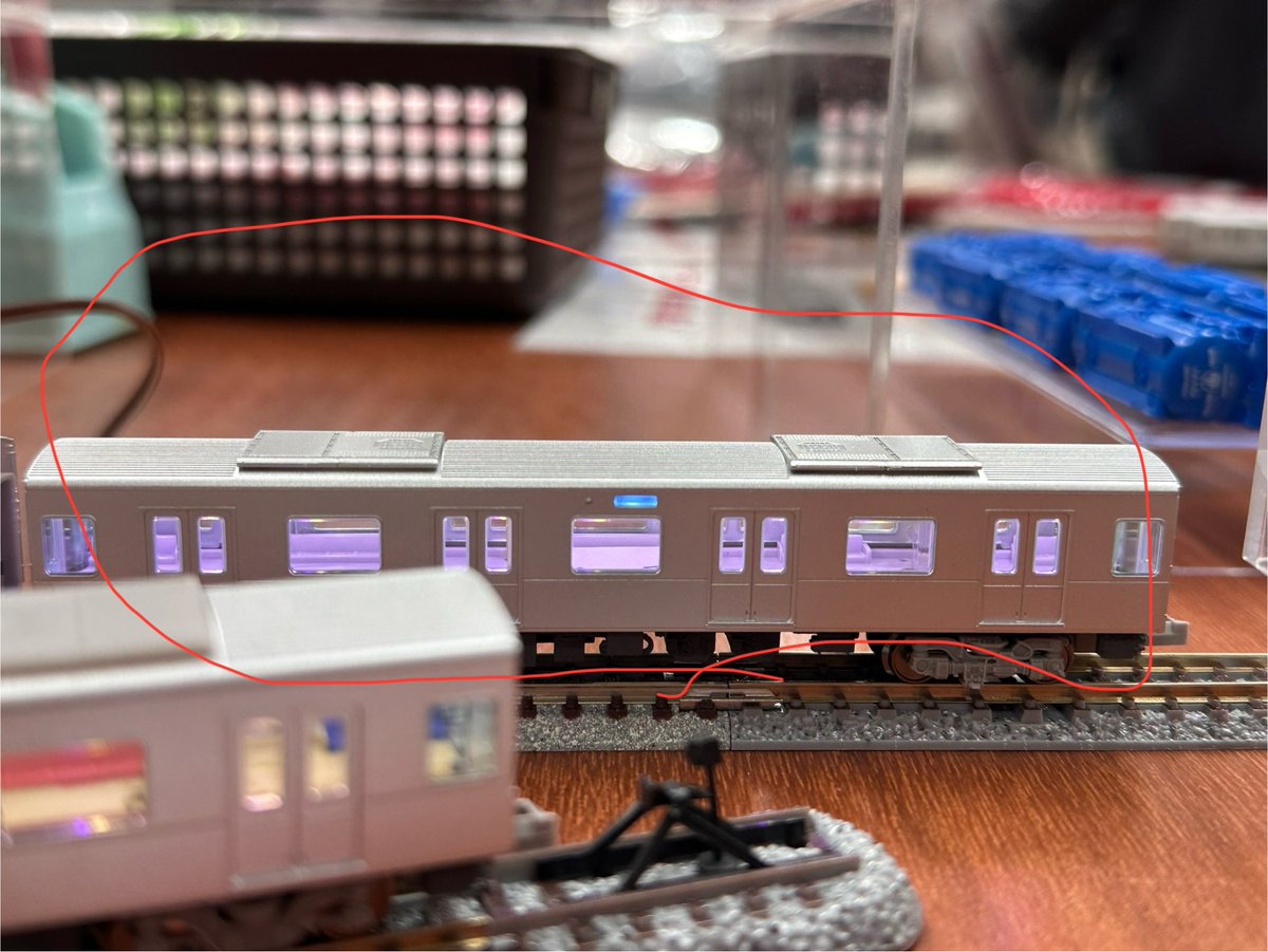 鉄道模型市 ポポンデッタ御堂筋線30000系の室内灯付きサンプル 