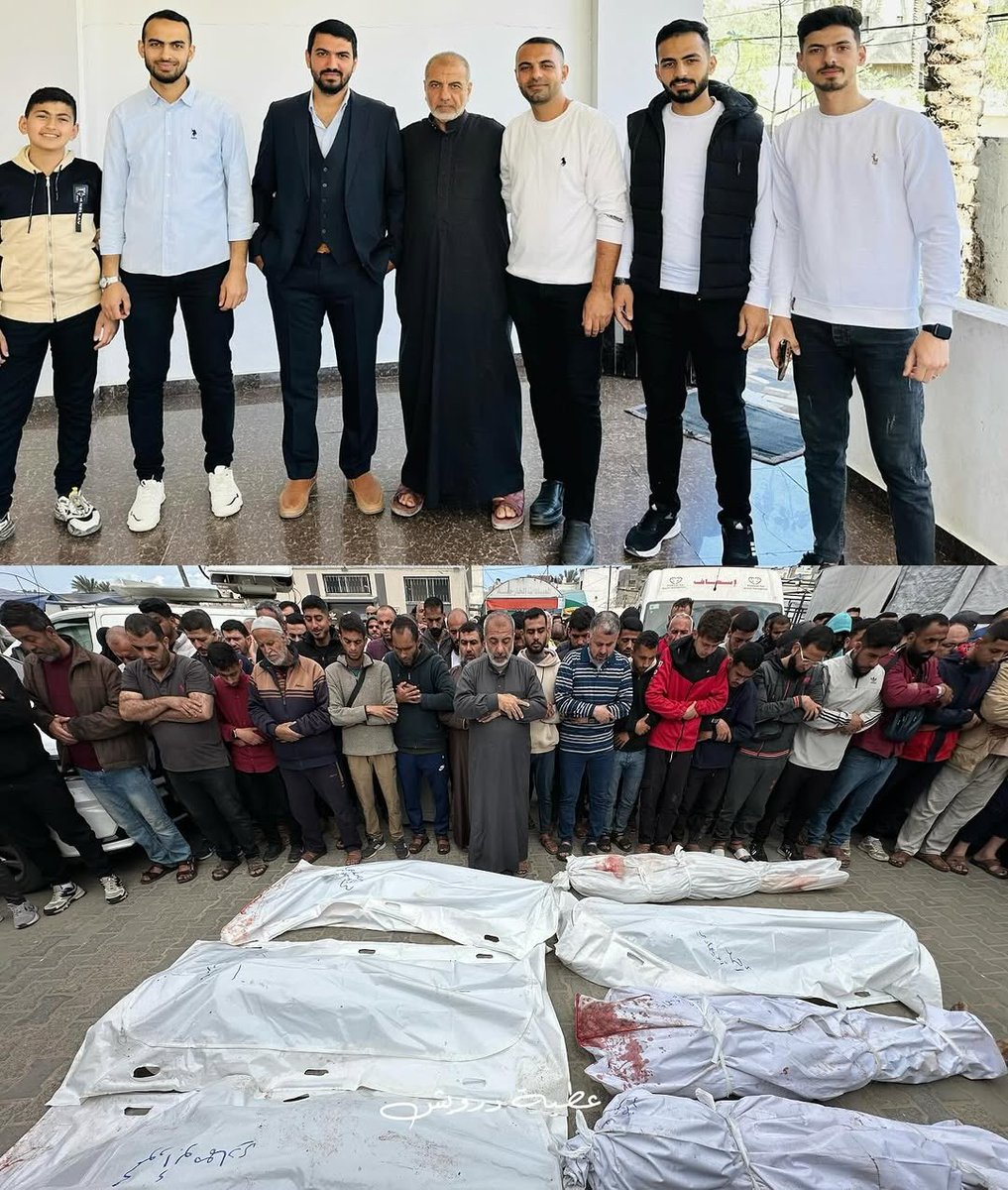 tevfik_hams's tweet photo. 6 çocuğunu şehit veren Gazzeli bir baba hepsinin birden cenaze namazını kıldırdı..!! https://t.co/QXzquOzSLJ