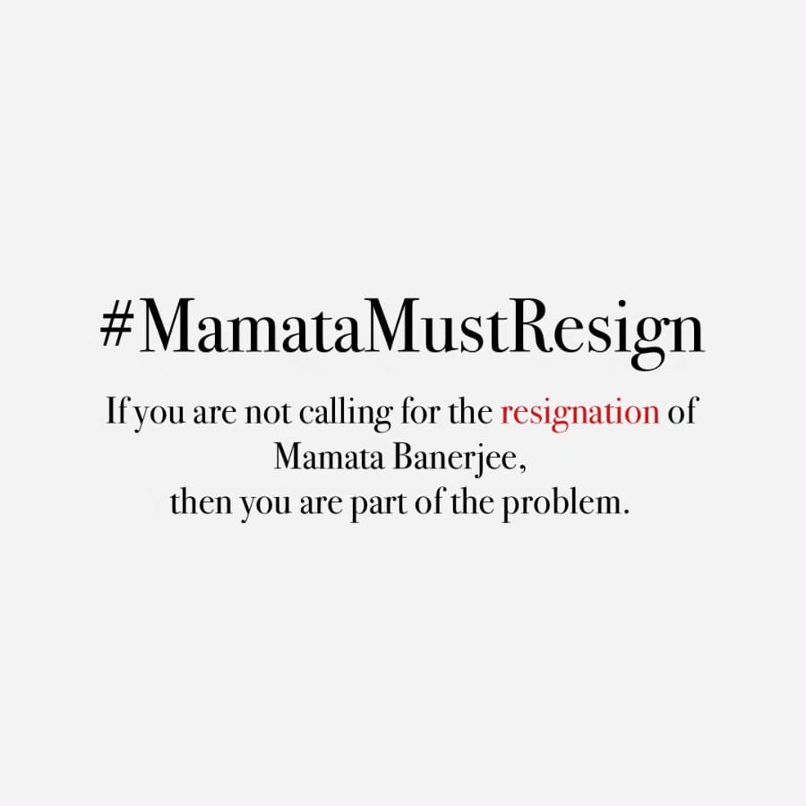 West Bengal CM Mamata Banerjee must resign, Repost if you agree