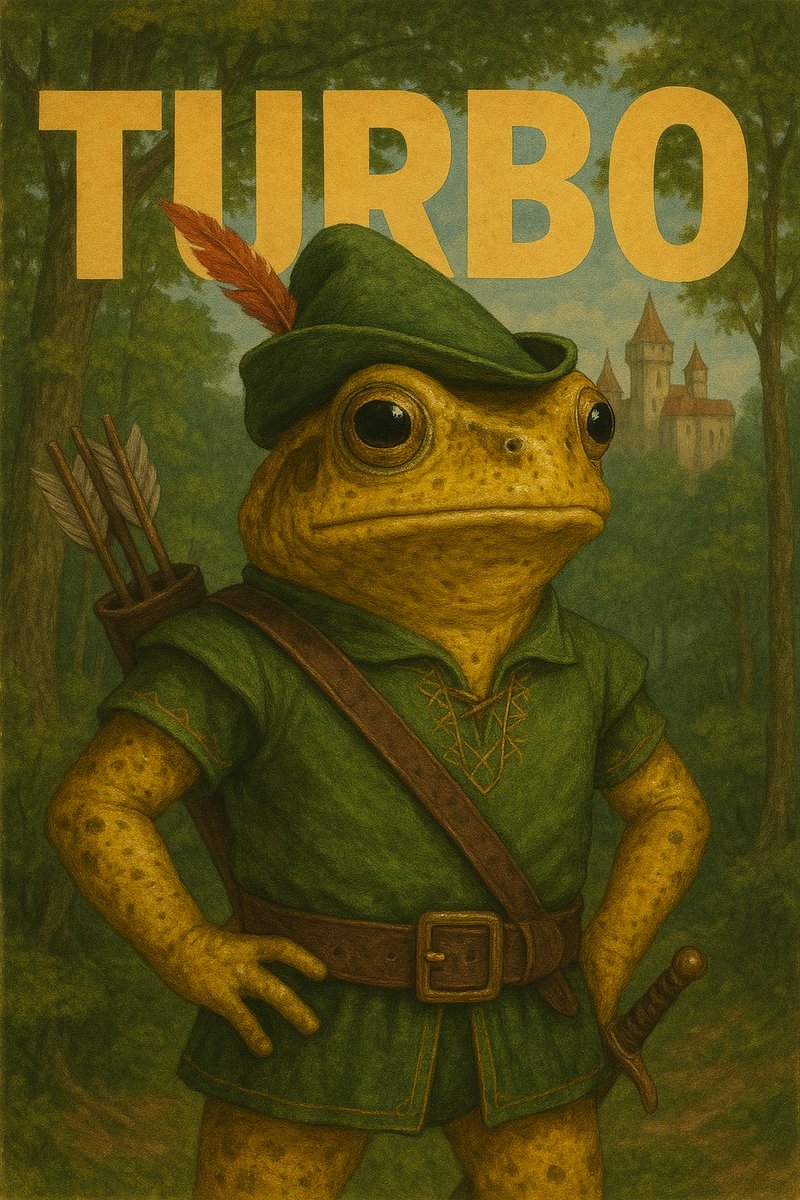 Hey, <a href="/RobinhoodApp/">Robinhood</a>👋. $TURBO must reach his target like an arrow.💛🐸