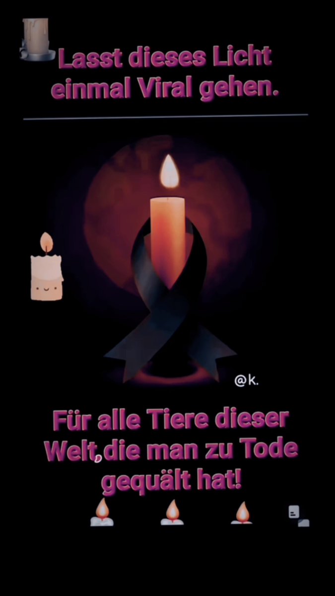 reichen wir diese Kerze weiter! 
DANKE