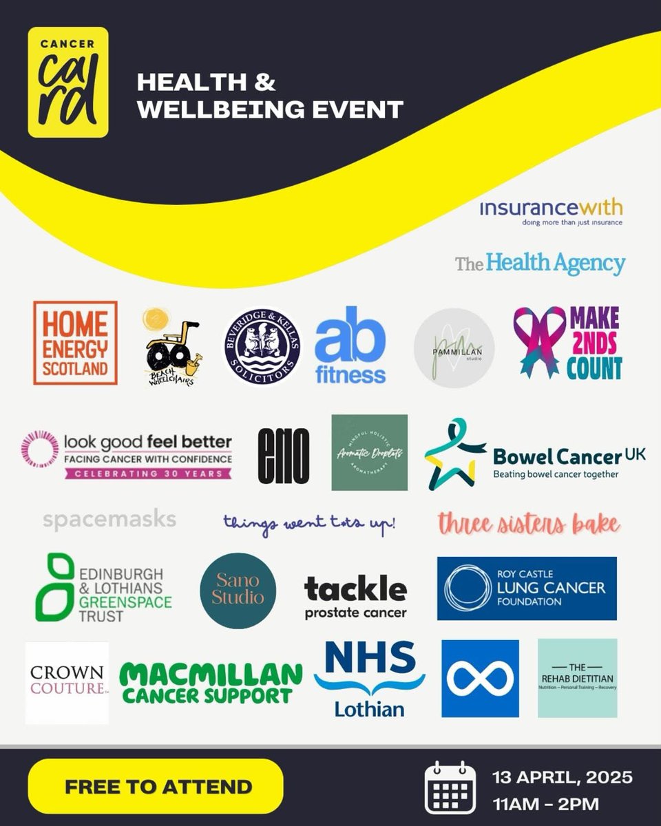 Cahonas Scotland (@cahonasscotland) on Twitter photo We’re at today’s <a href="/cancercard_/">Cancer Card</a> Health & Wellbeing Event at RBS Gogarburn! Come chat to us about our You’ve Got This care boxes, <a href="/CheckOneTwoPod/">Check One Two - The lowdown on Testicular Cancer</a> podcast & peer support programme for men affected by testicular cancer.
Here until 2pm—pop by & say hello! #CancerSupport #CheckOneTwo We’re at today’s <a href="/cancercard_/">Cancer Card</a> Health & Wellbeing Event at RBS Gogarburn! Come chat to us about our You’ve Got This care boxes, <a href="/CheckOneTwoPod/">Check One Two - The lowdown on Testicular Cancer</a> podcast & peer support programme for men affected by testicular cancer.
Here until 2pm—pop by & say hello! #CancerSupport #CheckOneTwo