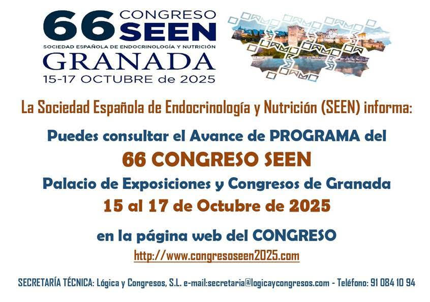 SAEDYN_'s tweet photo. 👉66 CONGRESO Sociedad Española de #Endocrinología y #Nutrición @sociedadSEEN  

📖Programa ya disponible !!!🔗https://t.co/2sXd7sBEmW

#Granada @endo_huvn @hospital_hvn #SEEN2025 https://t.co/Jnz68VlSh0