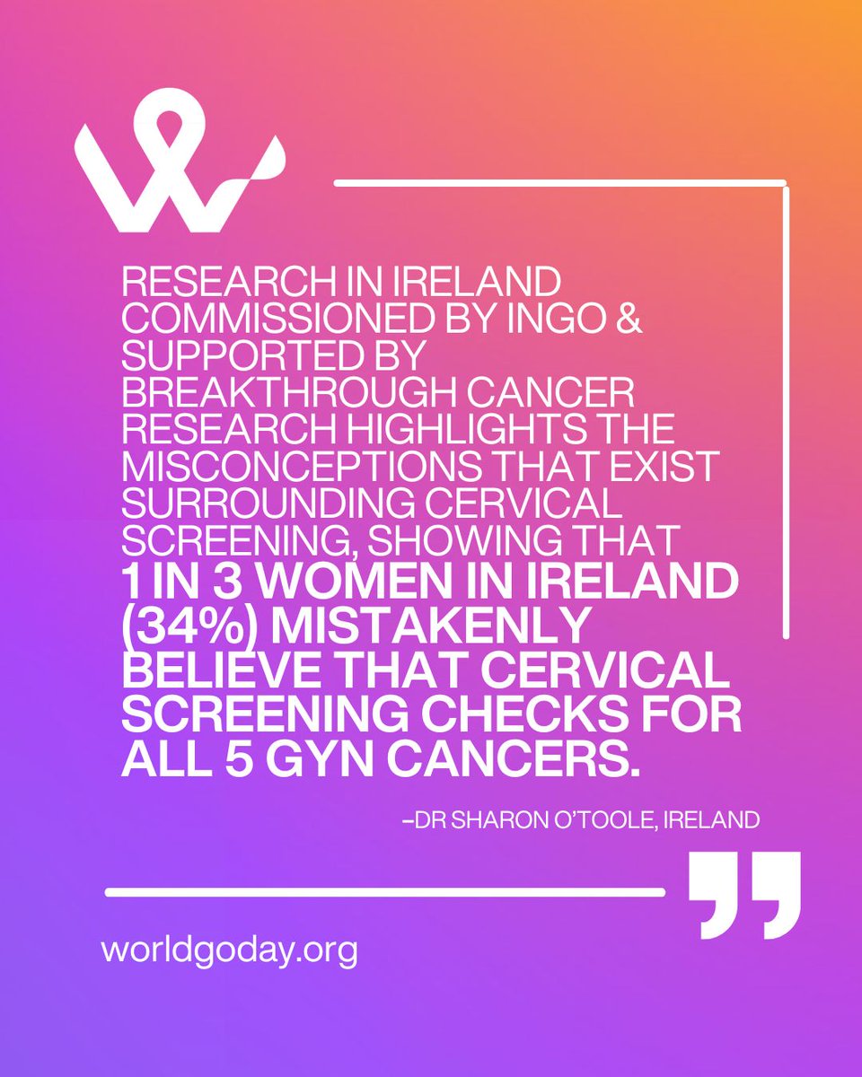 World Gynecologic Oncology Day (@worldgoday) on Twitter photo NEW 💥 on worldgoday.org : blog posts from our working group members! The first one, out now, is from Dr Sharon O’Toole <a href="/Shotoole81/">Sharon O'Toole</a> from Ireland on the myth that cervical cancer screening also catches other gyn cancers. NEW 💥 on worldgoday.org : blog posts from our working group members! The first one, out now, is from Dr Sharon O’Toole <a href="/Shotoole81/">Sharon O'Toole</a> from Ireland on the myth that cervical cancer screening also catches other gyn cancers.