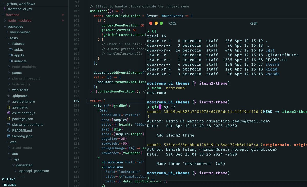 barnton's tweet photo. @GoddenThomas Hey Thomas, thanks for the vscode theme! I've been playing with it tweaking some colors here and there. What's the status on the repo? I see some PRs adding themes (the iTerm2 PR is mine! 😃) and some fixes, do you need help maintaining the repo? I would love to help. https://t.co/wm7VoLxHR5