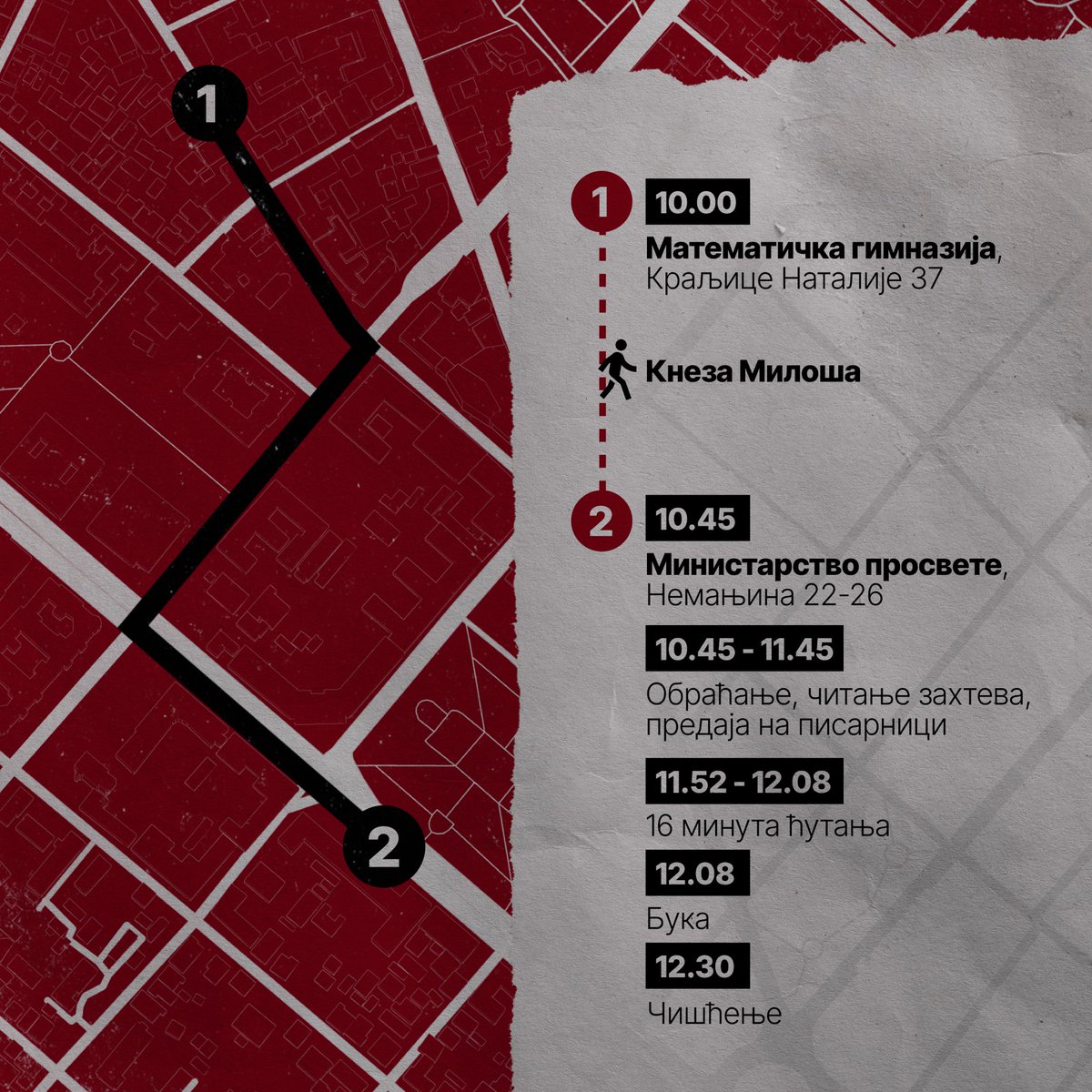 mg_blokada's tweet photo. Sutra svi tražimo odgovornost! Vidimo se!

🕙 14. april, 10h
📍Matematička gimnazija, Kraljice Natalije 37 https://t.co/kKyRn845Qh
