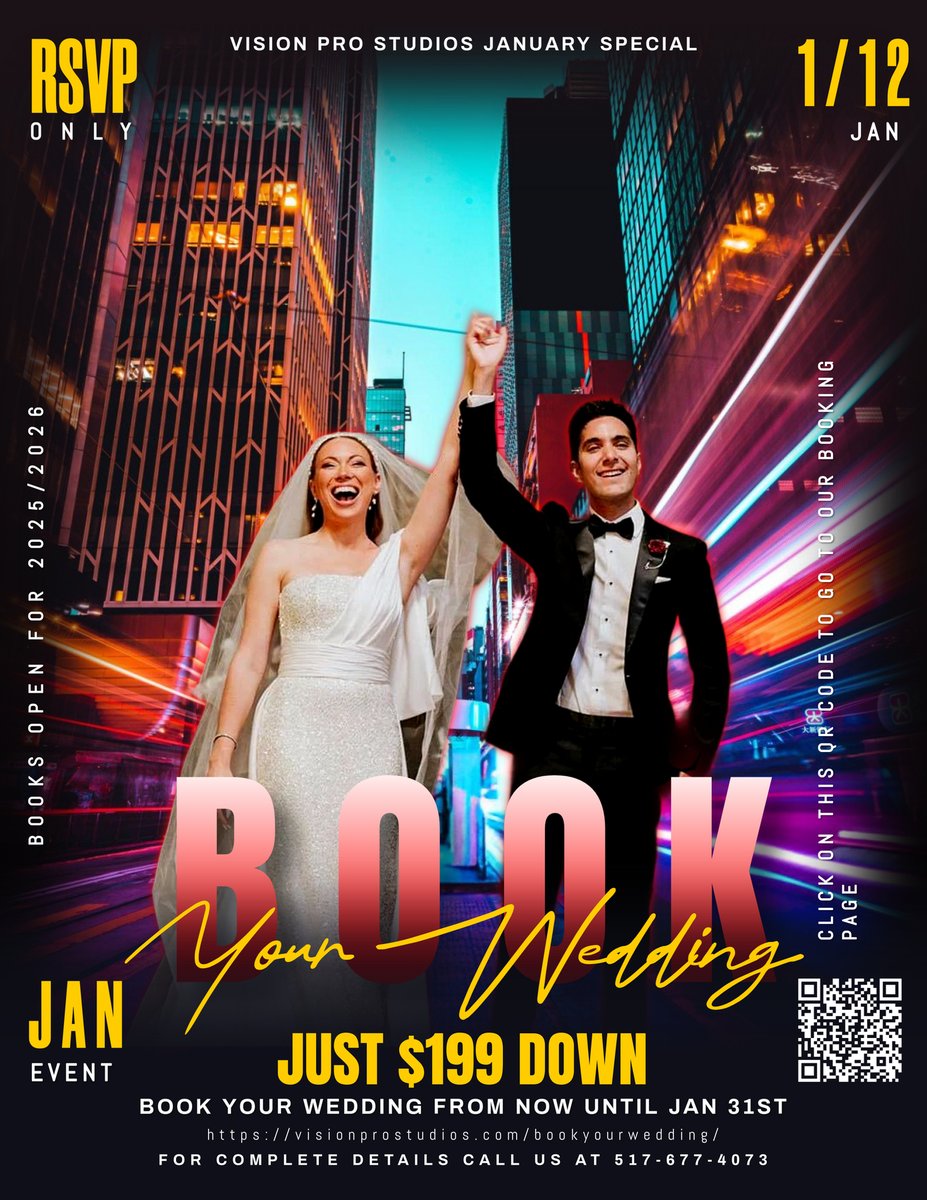 ProColdwater's tweet image. Booking Premium dates for 2025 and 2026 weddings with just $199 down!!